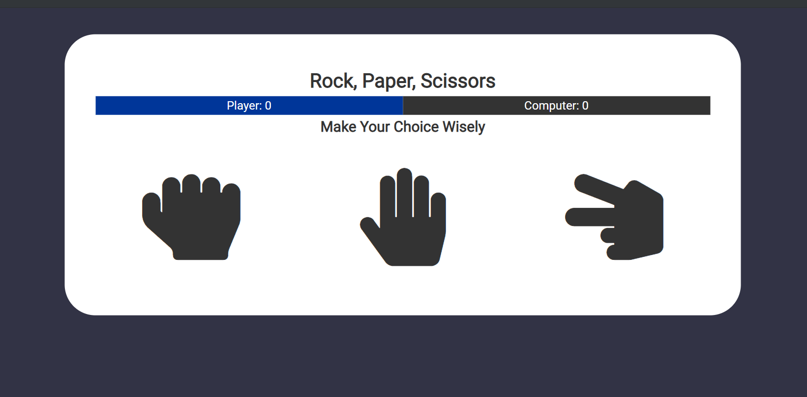 Rock, Paper, Scissors